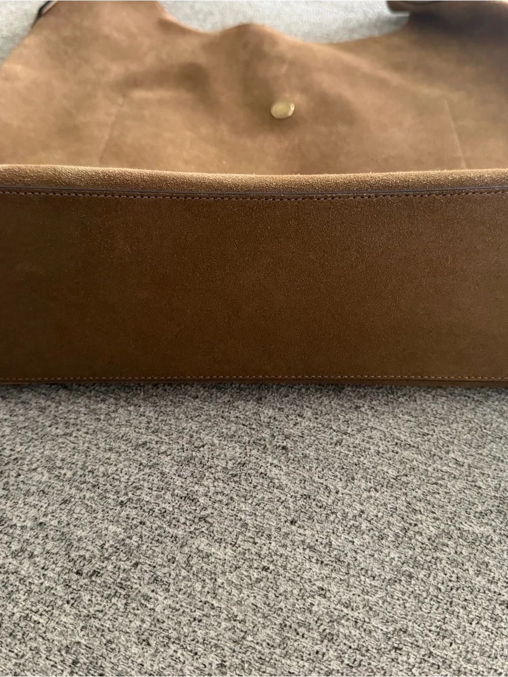 Coach New York Suede Shoulder Bag in Chestnut